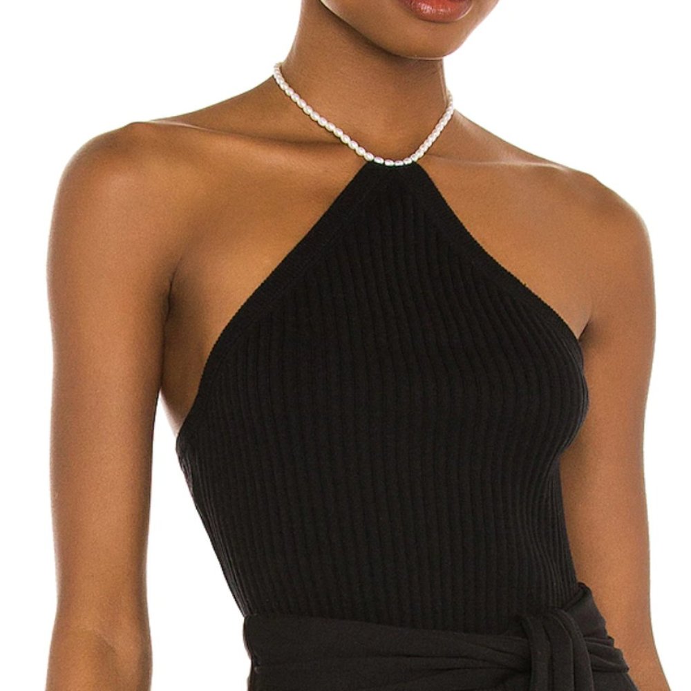 Line & Dot. X REVOLVE Elizabeth Pearl Neck Halter Top